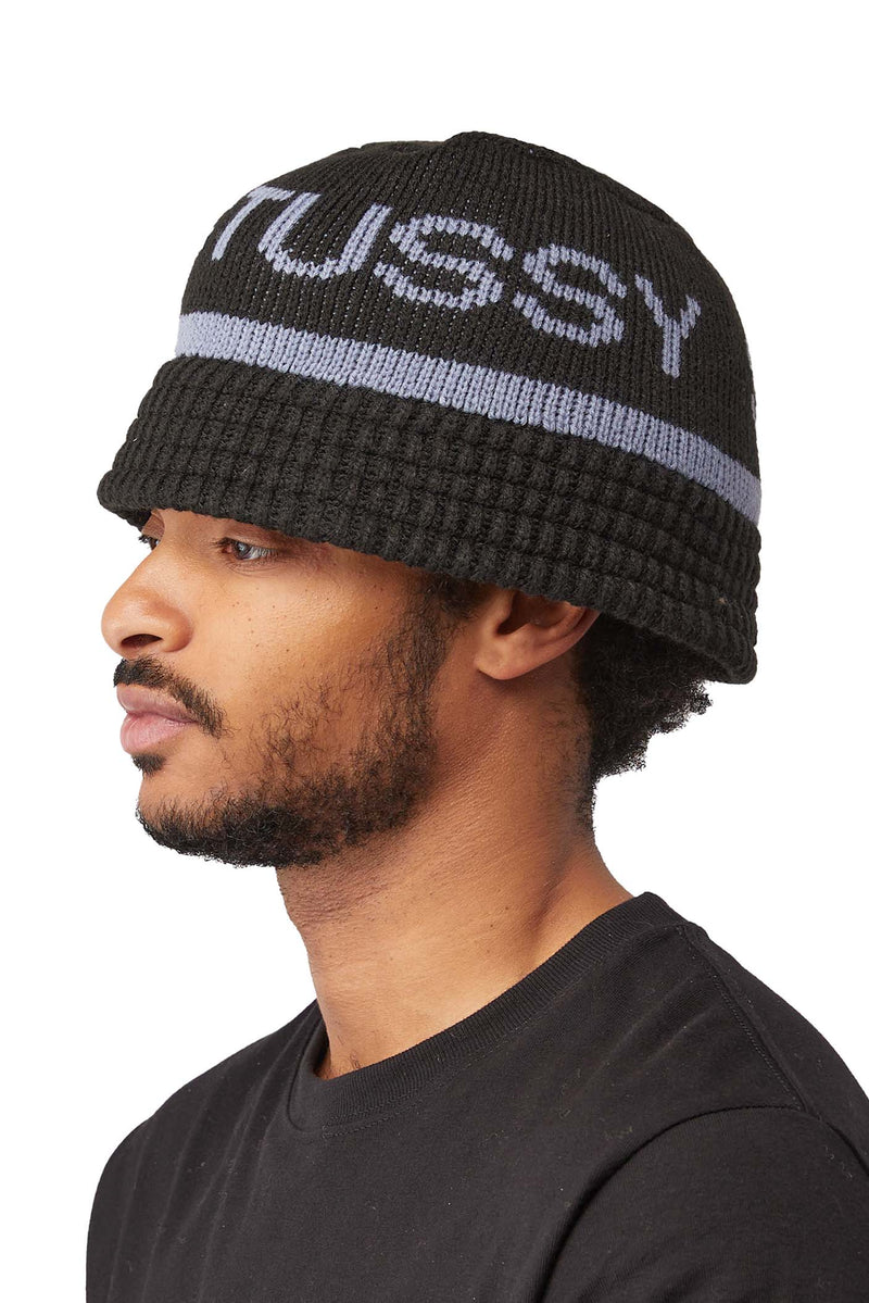 stussy JACQUARD KNIT BUCKET HAT L/XL-