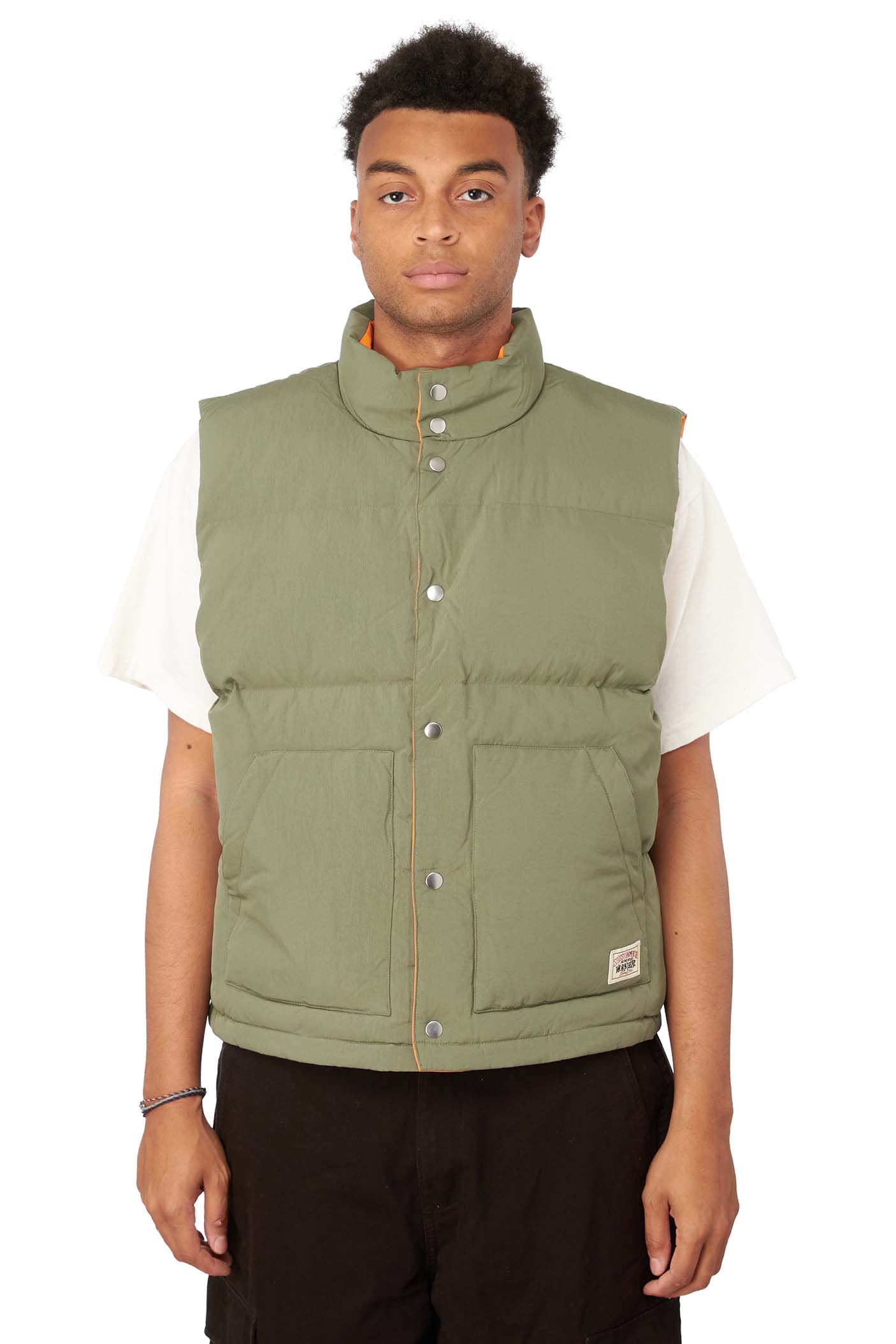 STUSSY REVERSIBLE DOWN WORKGEAR VEST ベスト トップス メンズ 売り