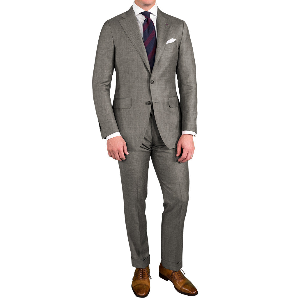 Light Grey Glen Plaid Suit - Beckett & Robb