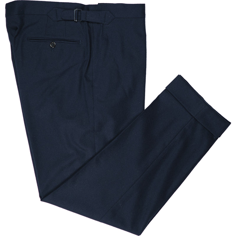 Charcoal Flannel Trousers - Beckett & Robb