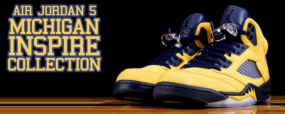 michigan 5s jordans