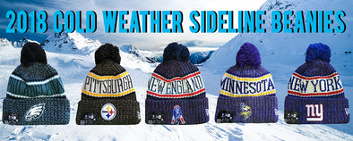 2018 NFL Cold Weather On Field Sideline Knit Beanies