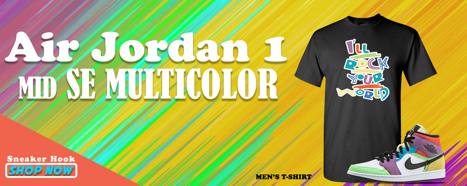 air jordan 1 mid multicolor shirt