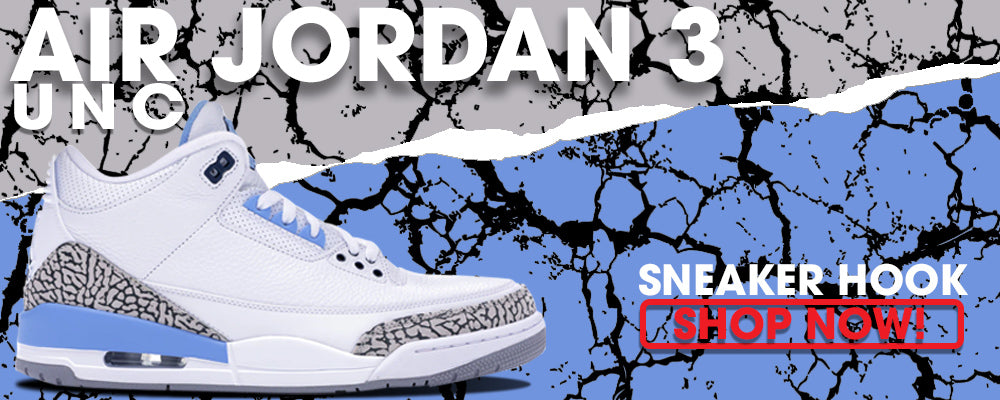 jordan 3 unc clothing