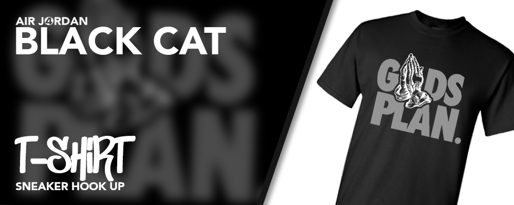 black cat jordan 4 shirt