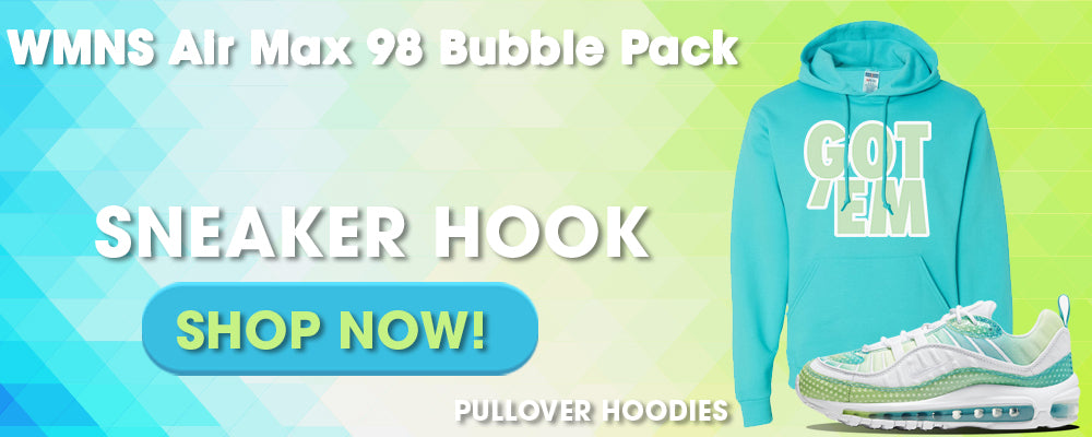  WMNS Air Max 98 Bubble Pack Pullover Hoodies to match Sneakers | Hoodies to match Nike WMNS Air Max 98 Bubble Pack Shoes