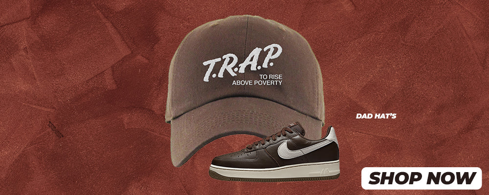 Dark Chocolate Leather 1s Dad Hats to match Sneakers | Hats to match Dark Chocolate Leather 1s Shoes