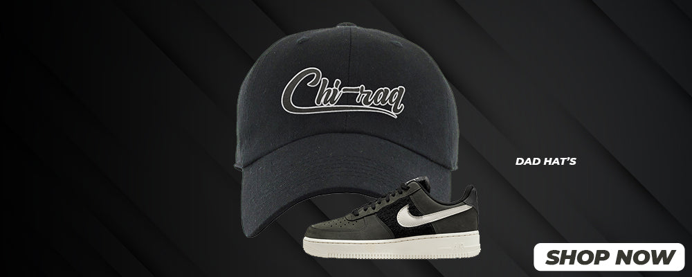 Furry Black Light Bone Low AF 1s Dad Hats to match Sneakers | Hats to match Furry Black Light Bone Low AF 1s Shoes