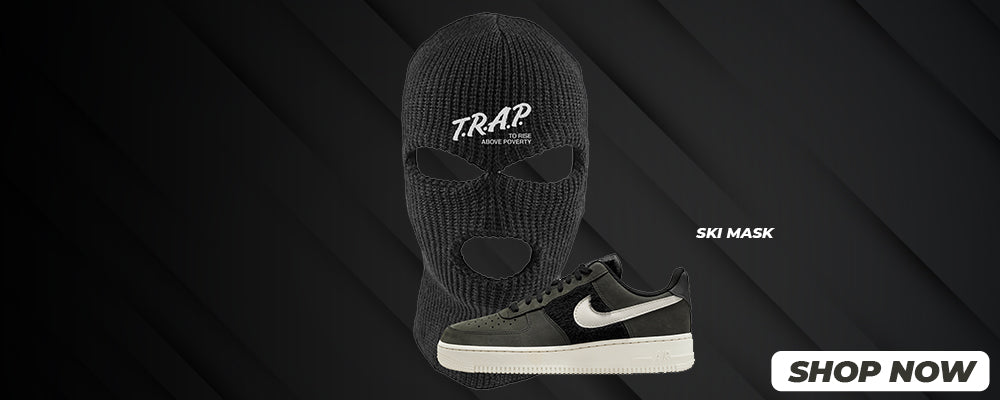 Furry Black Light Bone Low AF 1s Ski Masks to match Sneakers | Winter Masks to match Furry Black Light Bone Low AF 1s Shoes