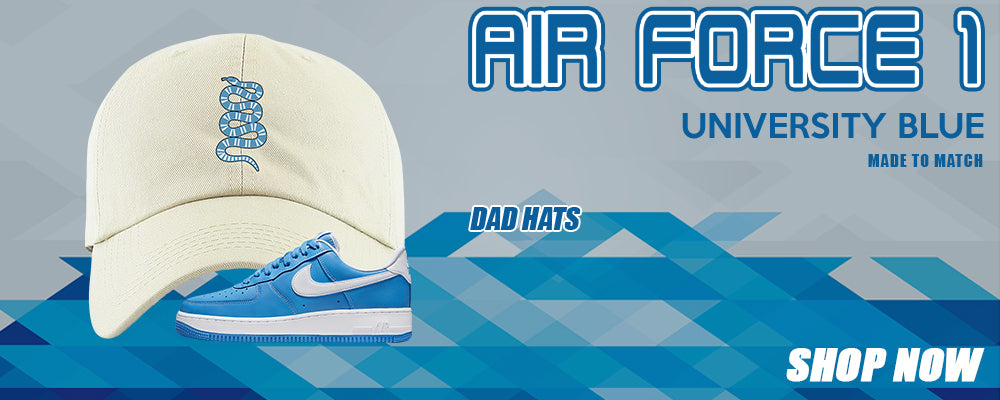 University Blue Low AF1s Dad Hats to match Sneakers | Hats to match University Blue Low AF1s Shoes