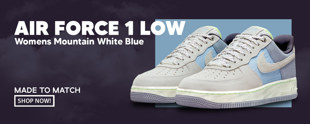 Womens Mountain White Blue AF 1s Clothing to match Sneakers | Clothing to match Womens Mountain White Blue AF 1s Shoes