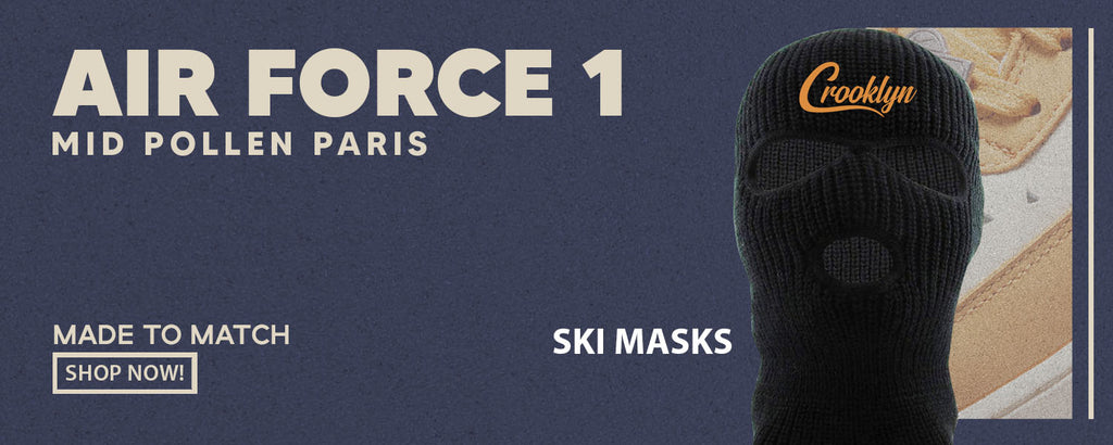 Pollen Paris Mid AF 1s Ski Masks to match Sneakers | Winter Masks to match Pollen Paris Mid AF 1s Shoes