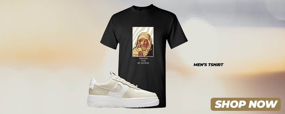 Pixel Cream White Force 1s T Shirts to match Sneakers | Tees to match Pixel Cream White Force 1s Shoes