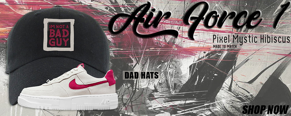 Mystic Hibiscus Pixel AF1s Dad Hats to match Sneakers | Hats to match Mystic Hibiscus Pixel AF1s Shoes