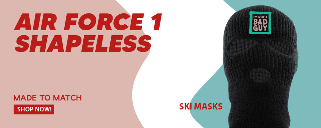 Shapeless AF 1s Ski Masks to match Sneakers | Winter Masks to match Shapeless AF 1s Shoes