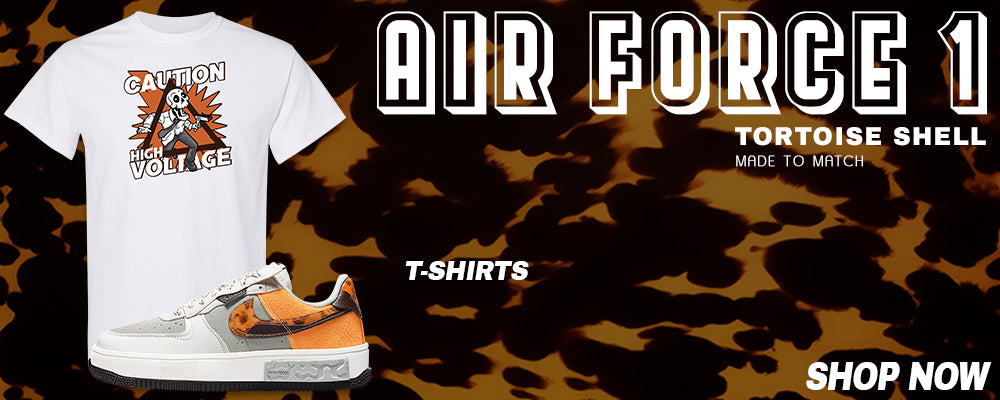 Tortoise Shell AF 1s T Shirts to match Sneakers | Tees to match Tortoise Shell AF 1s Shoes