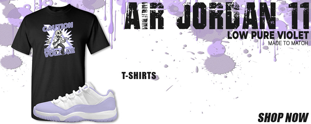 Pure Violet Low 11s T Shirts to match Sneakers | Tees to match Pure Violet Low 11s Shoes