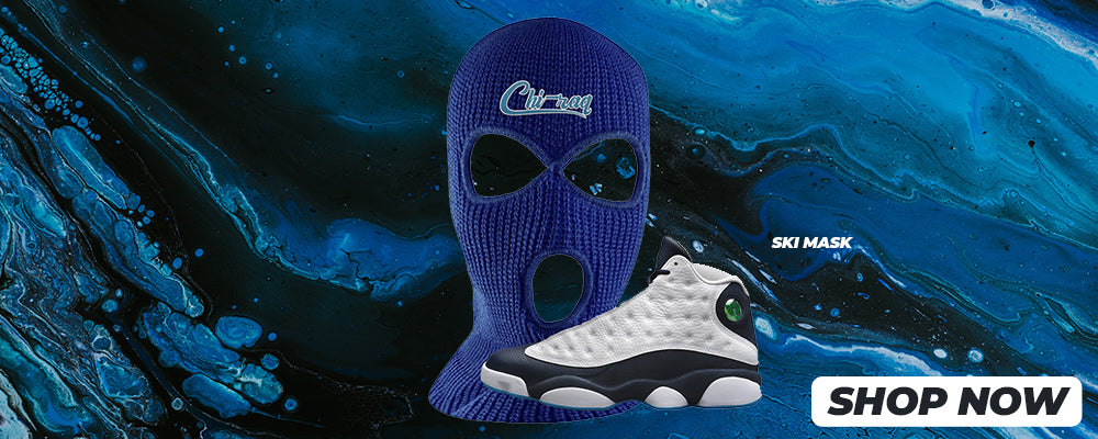 Obsidian 13s Ski Masks to match Sneakers | Winter Masks to match Obsidian 13s Shoes