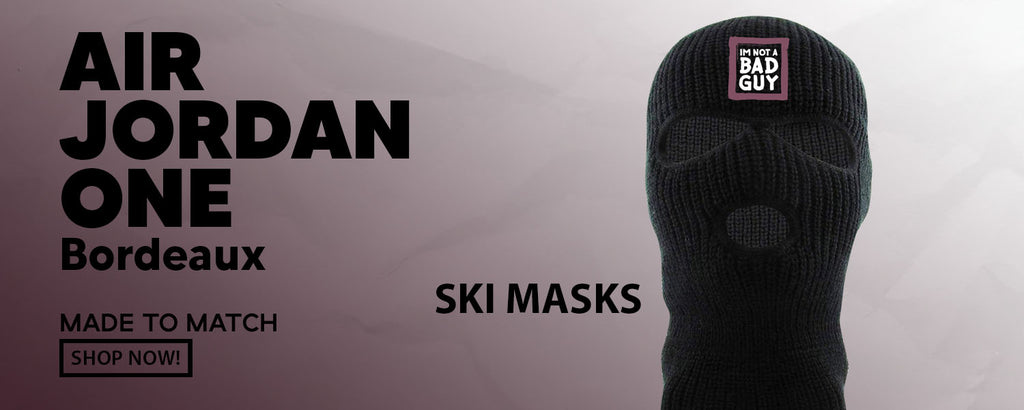 Bordeaux 1s Ski Masks to match Sneakers | Winter Masks to match Bordeaux 1s Shoes