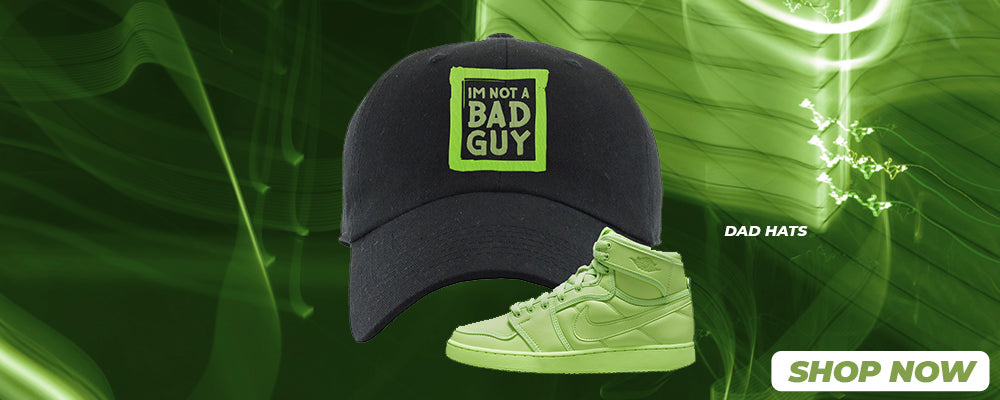 Neon Green KO 1s Dad Hats to match Sneakers | Hats to match Neon Green KO 1s Shoes