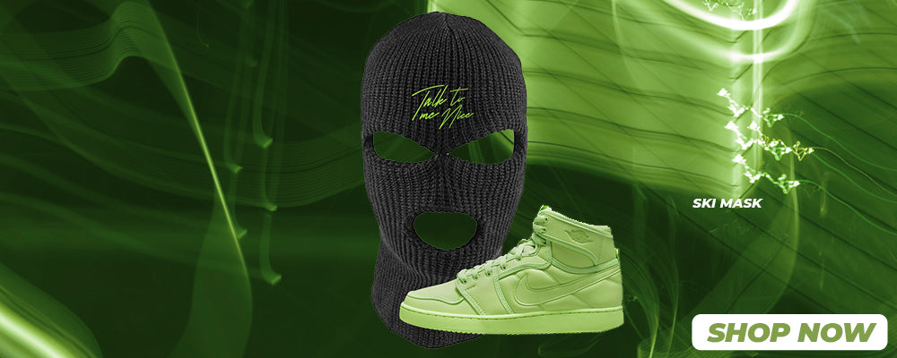 Neon Green KO 1s Ski Masks to match Sneakers | Winter Masks to match Neon Green KO 1s Shoes