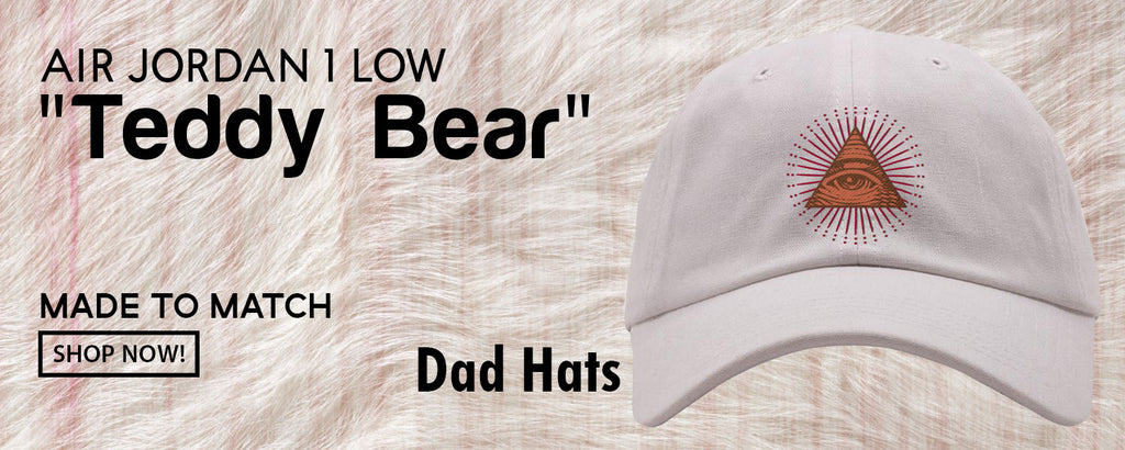 Teddy Bear Low 1s Dad Hats to match Sneakers | Hats to match Teddy Bear Low 1s Shoes