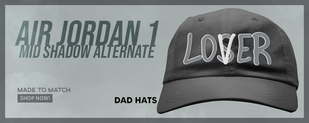 Alternate Shadow Mid 1s Dad Hats to match Sneakers | Hats to match Alternate Shadow Mid 1s Shoes