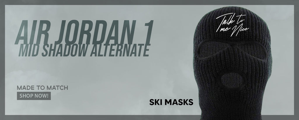 Alternate Shadow Mid 1s Ski Masks to match Sneakers | Winter Masks to match Alternate Shadow Mid 1s Shoes