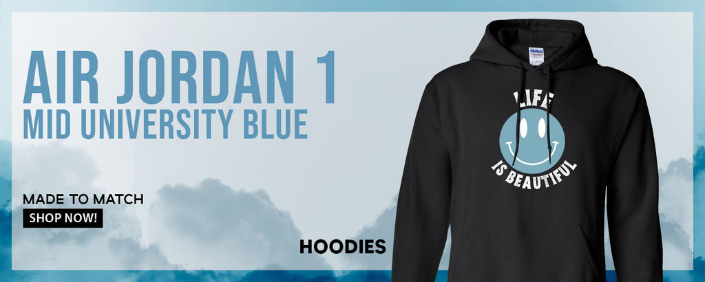 University Blue Mid 1s Pullover Hoodies to match Sneakers | Hoodies to match University Blue Mid 1s Shoes