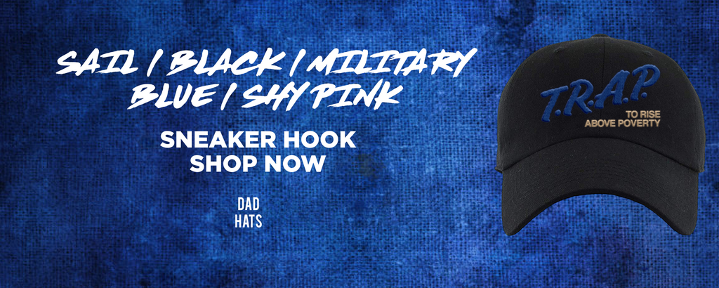 Sail Black Military Blue Shy Pink Low 1s Dad Hats to match Sneakers | Hats to match Sail Black Military Blue Shy Pink Low 1s Shoes