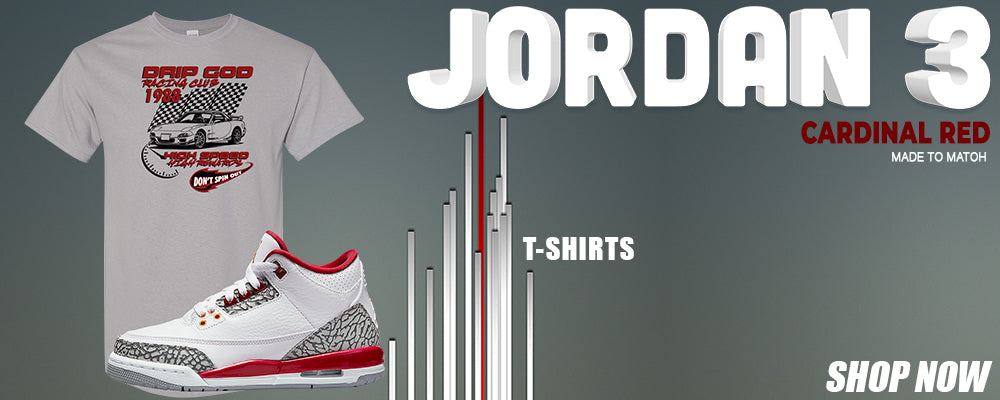 Cardinal Red 3s T Shirts to match Sneakers | Tees to match Cardinal Red 3s Shoes