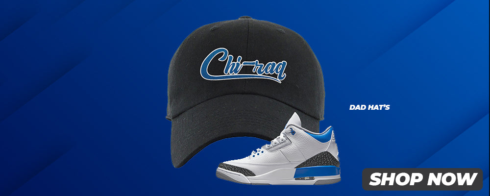 Racer Blue 3s Dad Hats to match Sneakers | Hats to match Racer Blue 3s Shoes