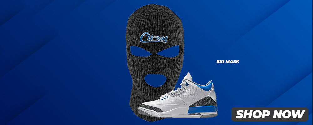 Racer Blue 3s Ski Masks to match Sneakers | Winter Masks to match Racer Blue 3s Shoes