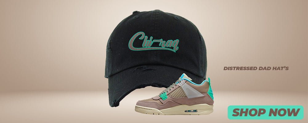 Taupe Haze 4s Distressed Dad Hats to match Sneakers | Hats to match Taupe Haze 4s Shoes