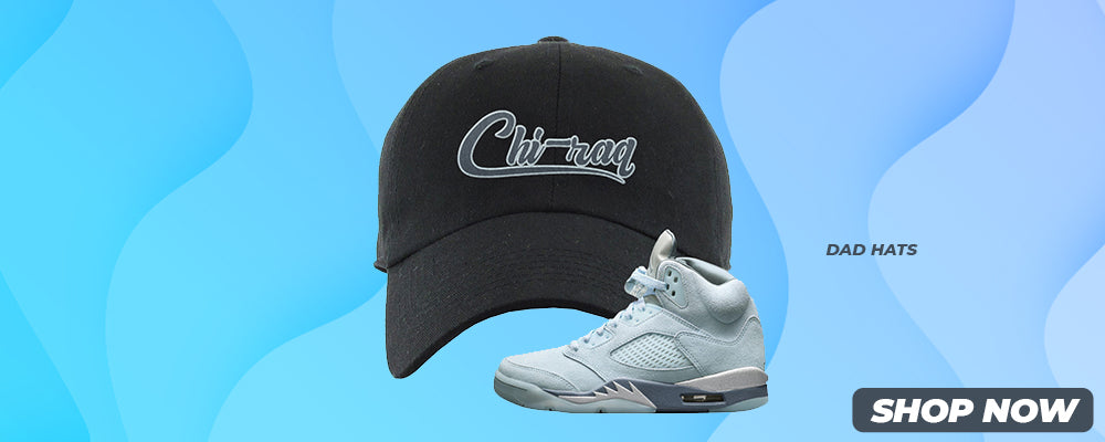 Blue Bird 5s Dad Hats to match Sneakers | Hats to match Blue Bird 5s Shoes