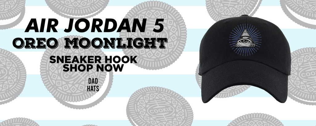 Oreo Moonlight 5s Dad Hats to match Sneakers | Hats to match Oreo Moonlight 5s Shoes