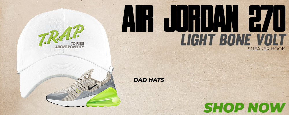 Air Max 270 Light Bone Volt Dad Hats to match Sneakers | Hats to match Nike Air Max 270 Light Bone Volt Shoes
