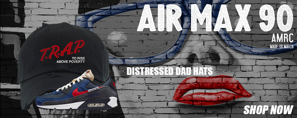 AMRC 90s Distressed Dad Hats to match Sneakers | Hats to match AMRC 90s Shoes