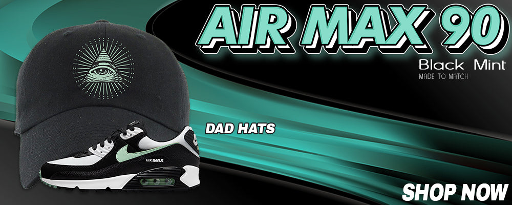 Black Mint 90s Dad Hats to match Sneakers | Hats to match Black Mint 90s Shoes