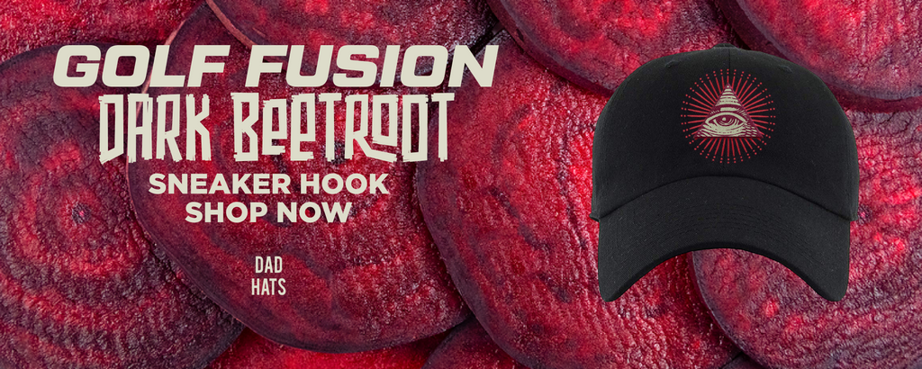 Fusion Red Dark Beetroot Golf 90s Dad Hats to match Sneakers | Hats to match Fusion Red Dark Beetroot Golf 90s Shoes