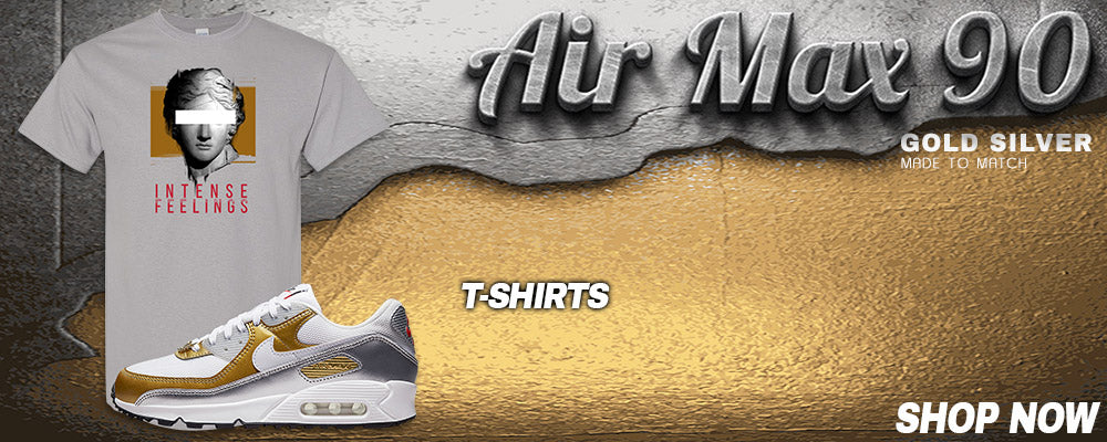 Gold Silver 90s T Shirts to match Sneakers | Tees to match Gold Silver 90s Shoes