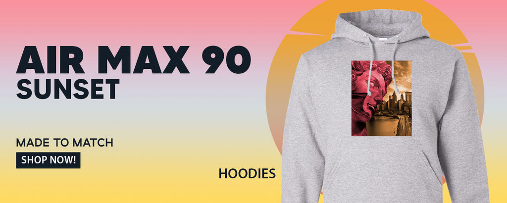 Sunset 90s Pullover Hoodies to match Sneakers | Hoodies to match Sunset 90s Shoes
