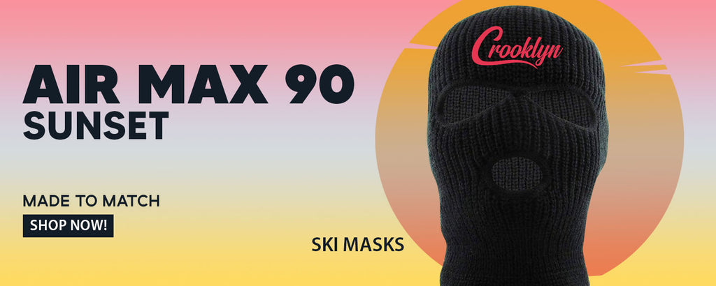 Sunset 90s Ski Masks to match Sneakers | Winter Masks to match Sunset 90s Shoes