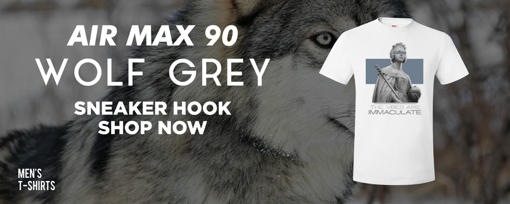 Air Max 90 Wolf Grey T Shirts to match Sneakers | Tees to match Nike Air Max 90 Wolf Grey Shoes