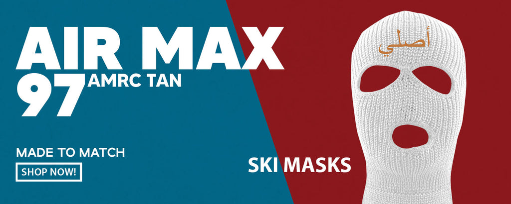 Tan AMRC 97s Ski Masks to match Sneakers | Winter Masks to match Tan AMRC 97s Shoes