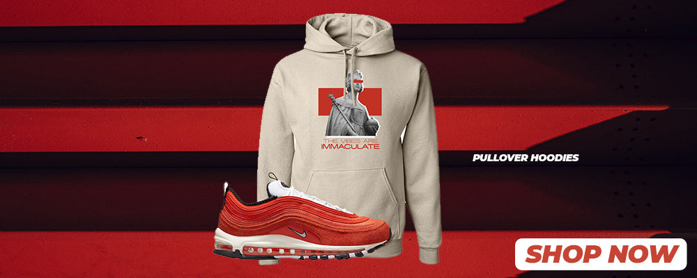 Blood Orange 97s Pullover Hoodies to match Sneakers | Hoodies to match Blood Orange 97s Shoes