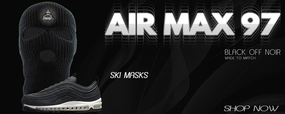 Black Off Noir 97s Ski Masks to match Sneakers | Winter Masks to match Black Off Noir 97s Shoes