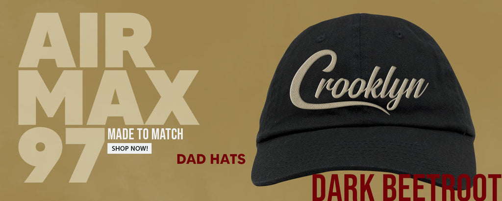 Dark Beetroot 97s Dad Hats to match Sneakers | Hats to match Dark Beetroot 97s Shoes
