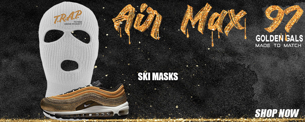 Golden Gals 97s Ski Masks to match Sneakers | Winter Masks to match Golden Gals 97s Shoes