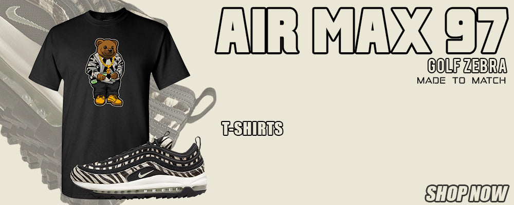 Zebra Golf 97s T Shirts to match Sneakers | Tees to match Zebra Golf 97s Shoes
